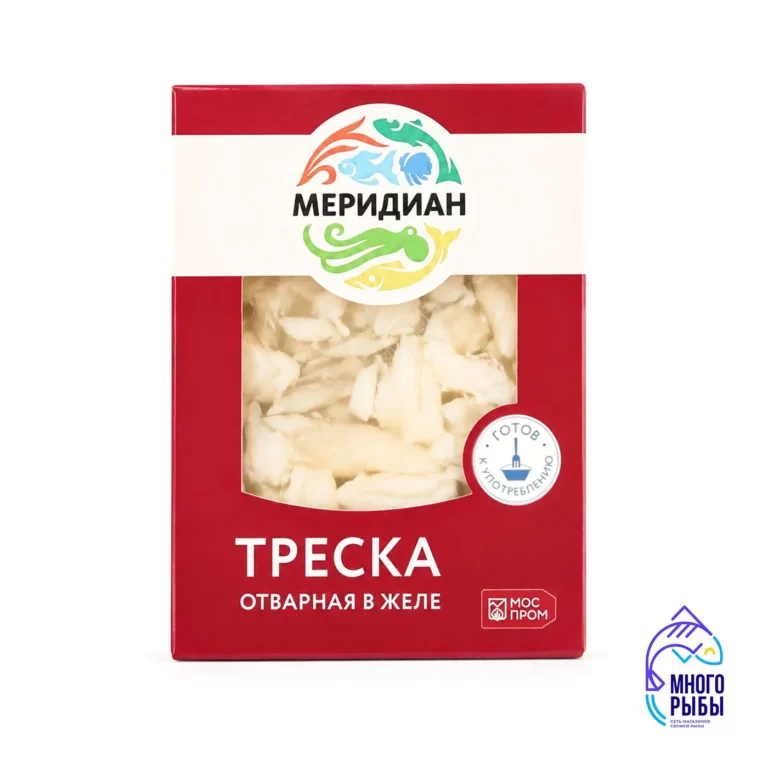 Треская отварная в желе Меридиан 200 гр