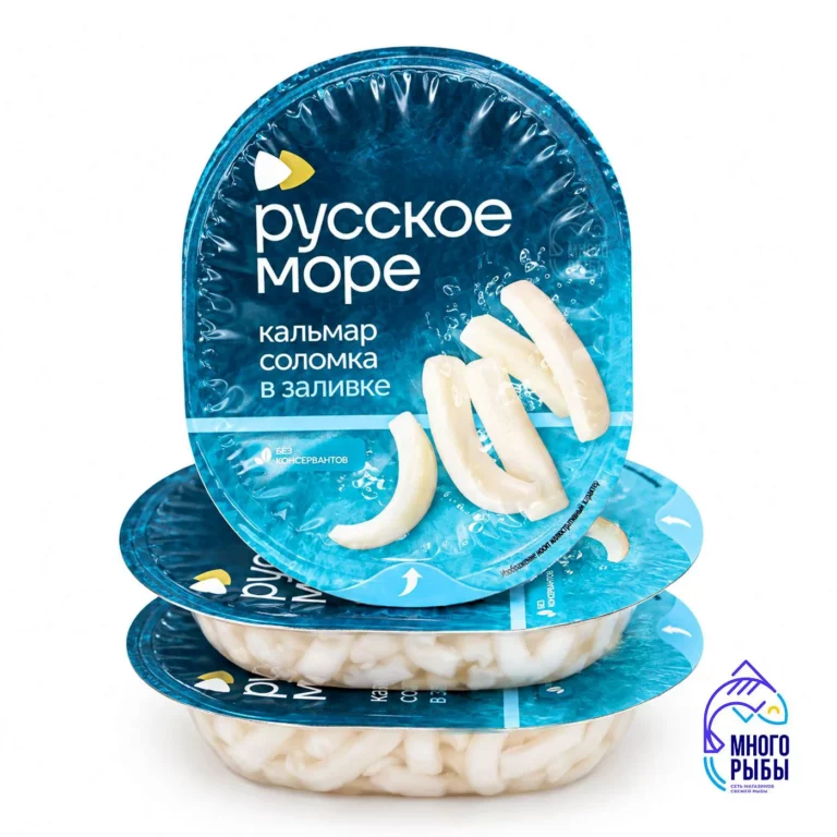 Кальмар соломка в заливке Русское море 180 гр