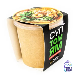 Суп Том Ям острый с рисом Рыбно Вкусно 350 гр, замороженный