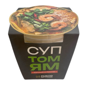 Суп Том Ям острый с рисом Рыбно Вкусно 350 гр, замороженный